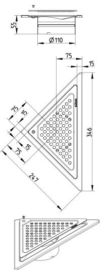 Line Drawing - Upper part-No membrane-Triangular