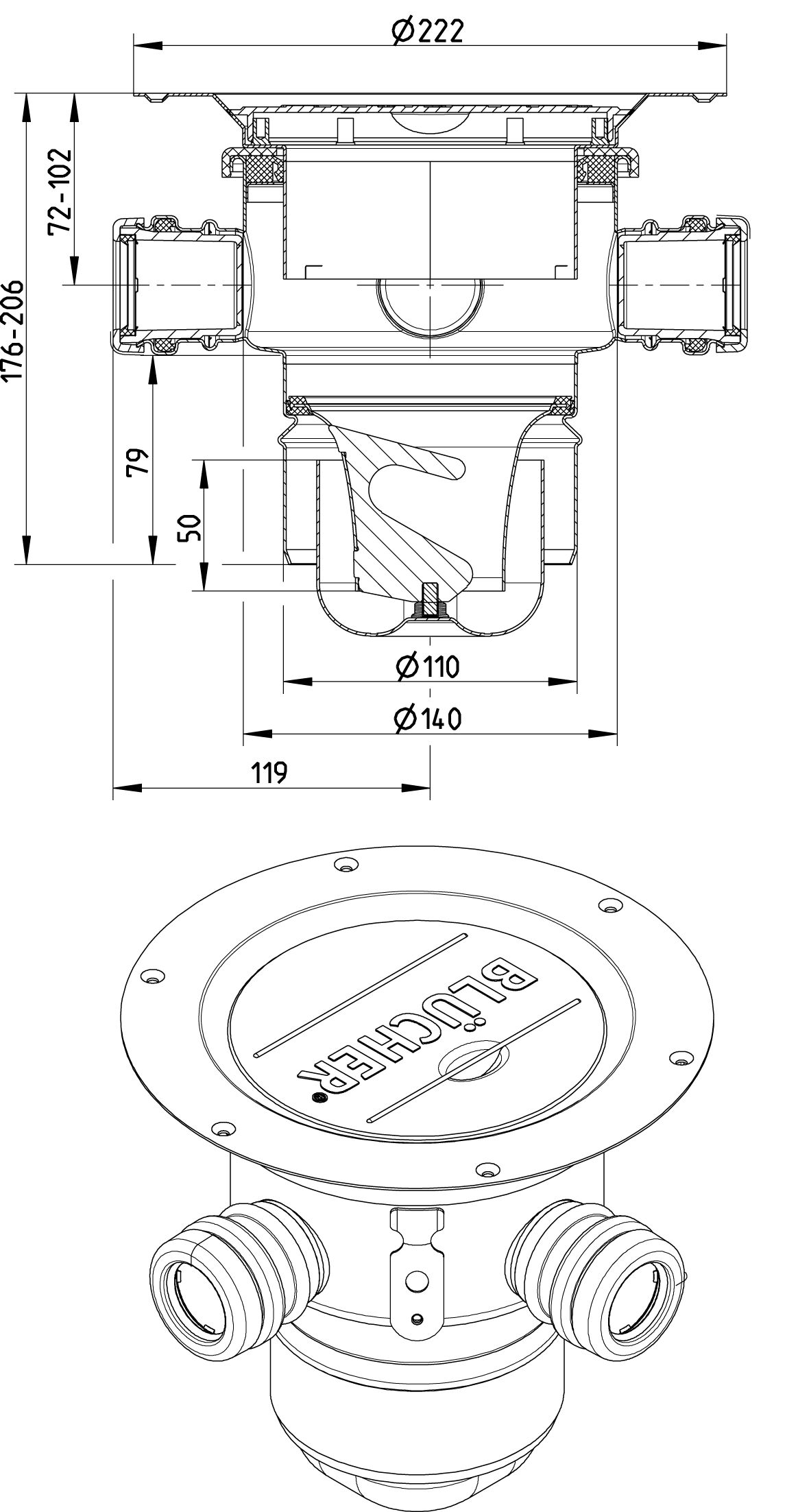 Line Drawing - MULTI lower part