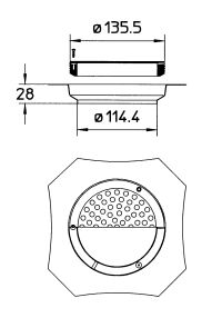 Line Drawing - Spare parts-old-drain