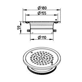 Line Drawing - Marine-upper part-180