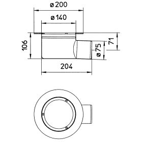 Line Drawing - Marine-lower part-welding flange-steel