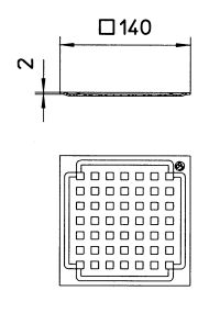 Line Drawing - Grating-Drain-145