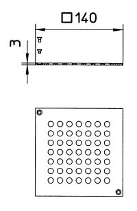 Line Drawing - Grating-Drain-145