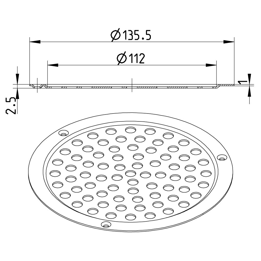 Line Drawing - Spare parts-drain