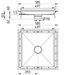 Line Drawing - Kitchen channel-Vinyl