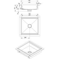 Line Drawing - Kitchen channel-Liquid membrane