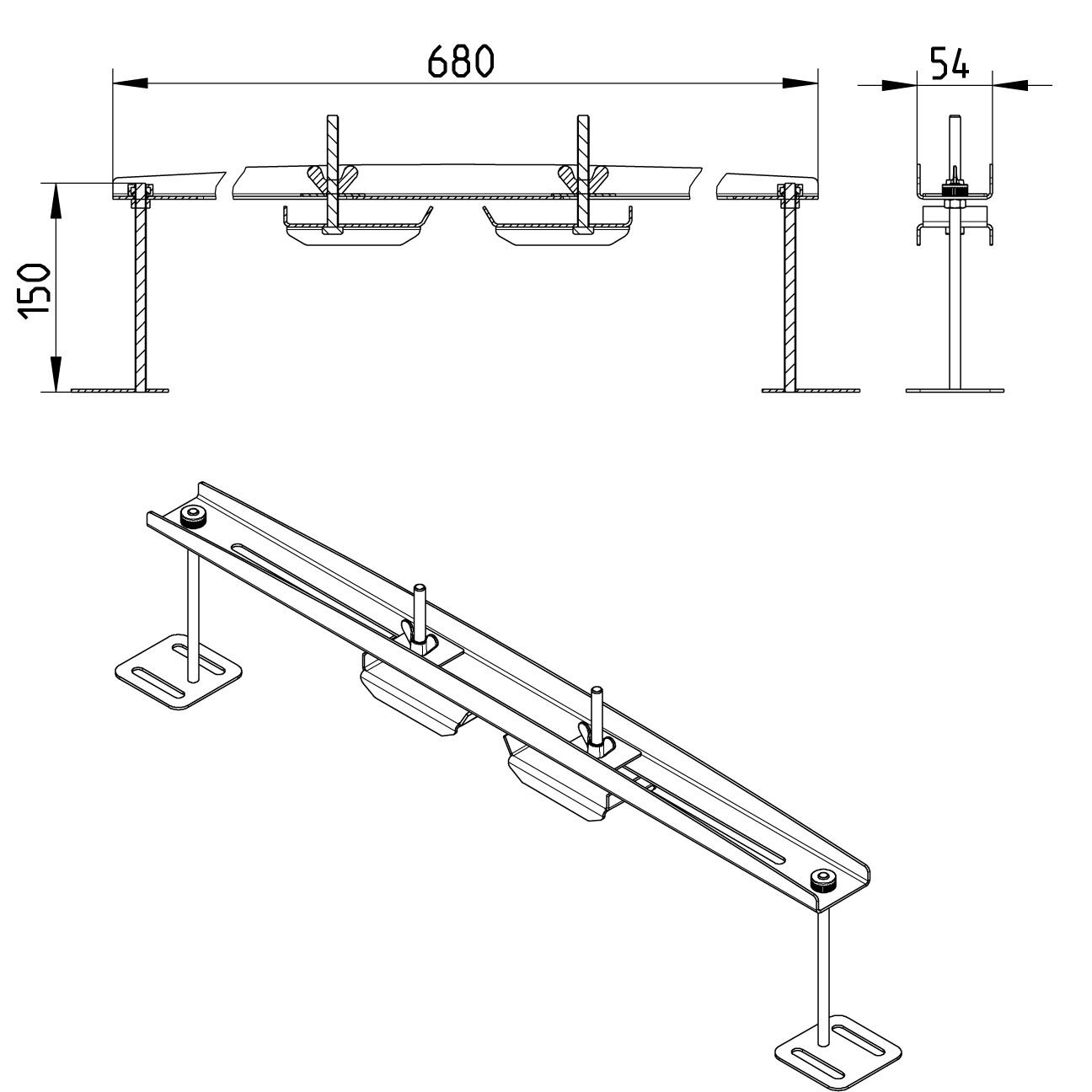 Line Drawing - Tools-installation-drain