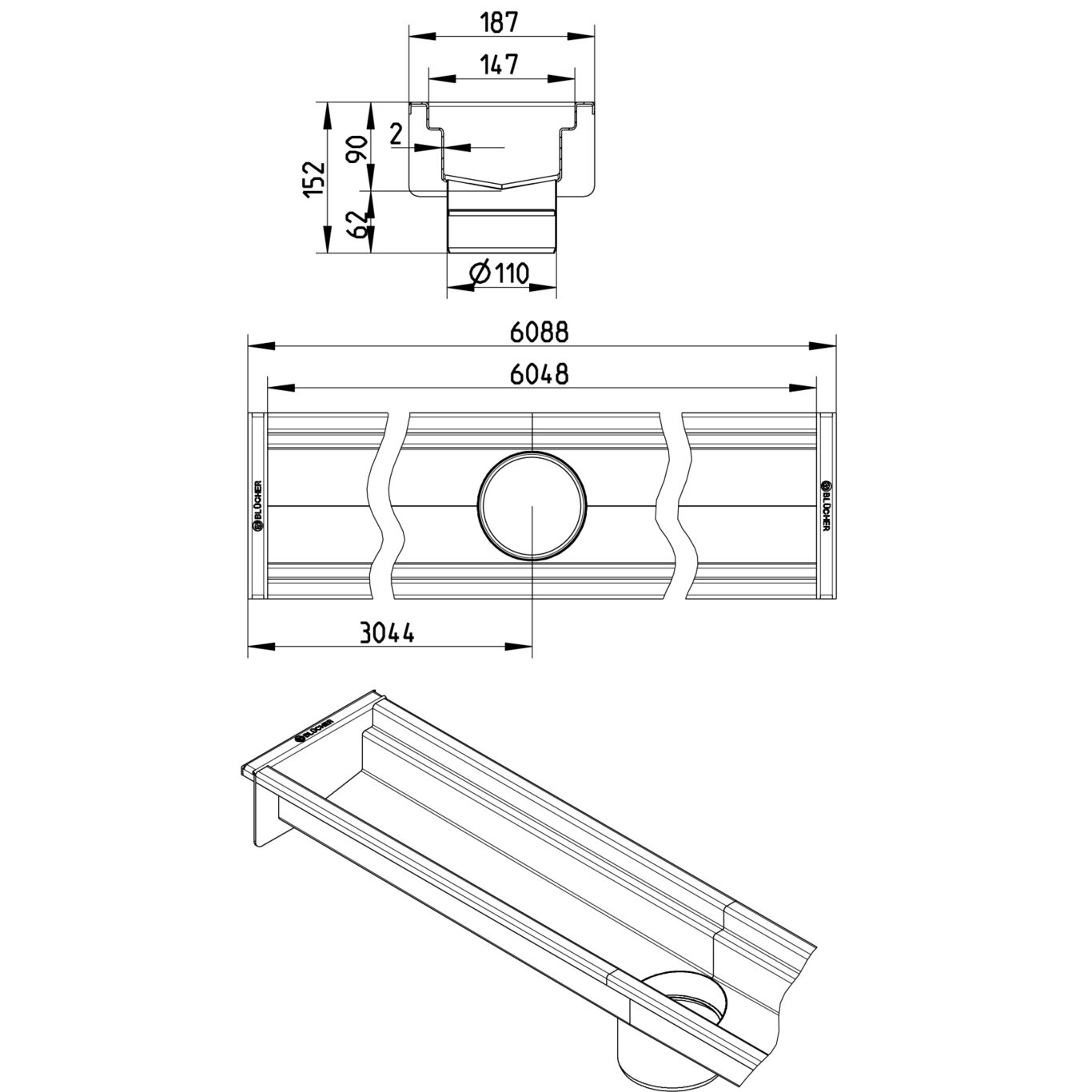 Line Drawing - Channel-No membrane