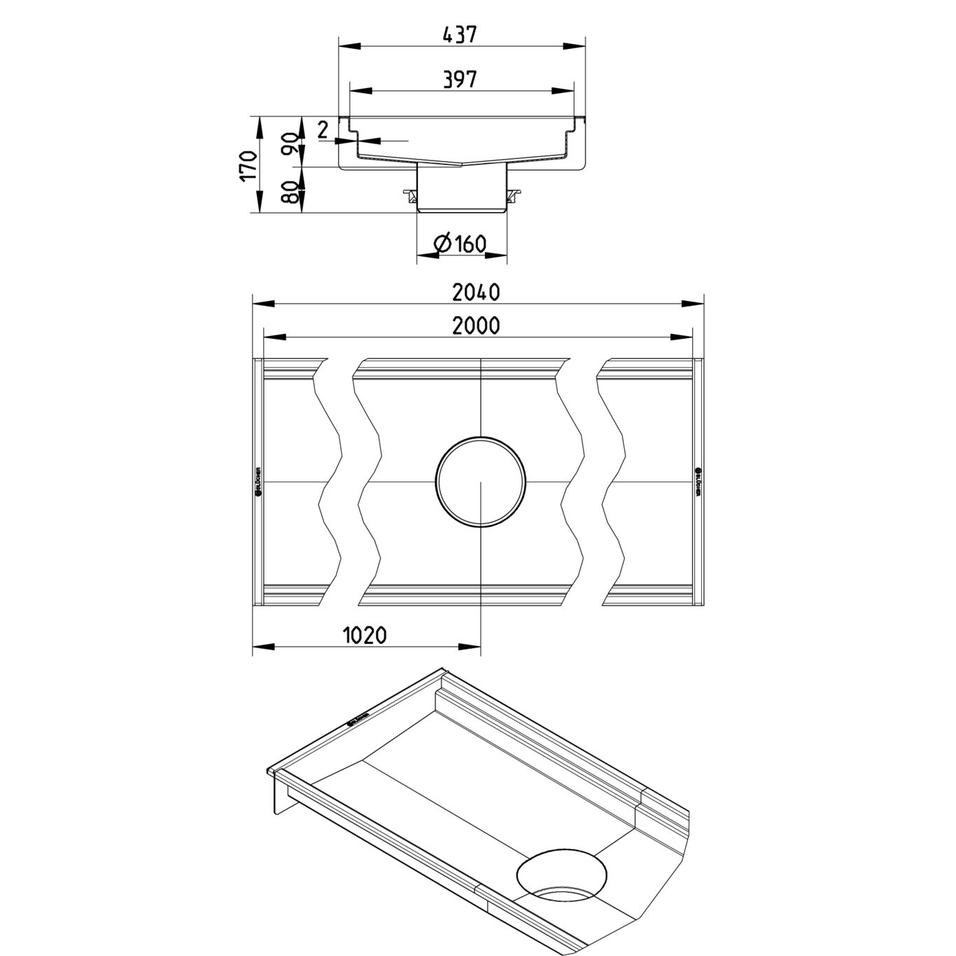 Line Drawing - Channel-No membrane