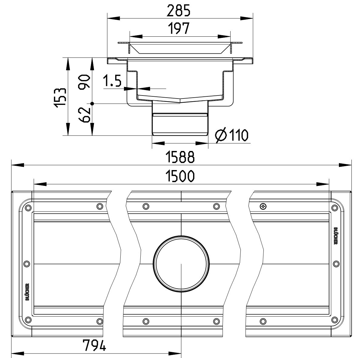 Line Drawing - Channel-Vinyl