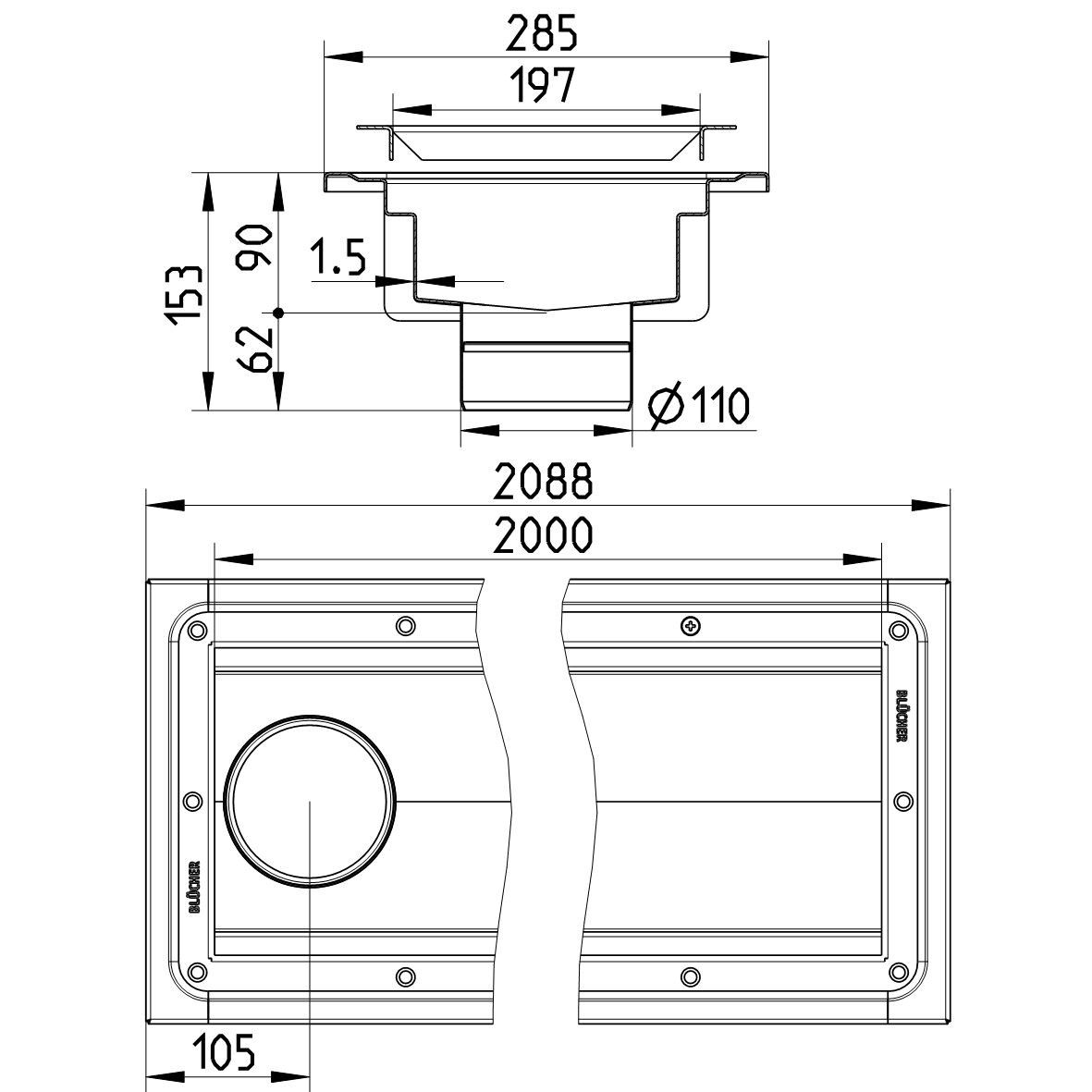 Line Drawing - Channel-Vinyl