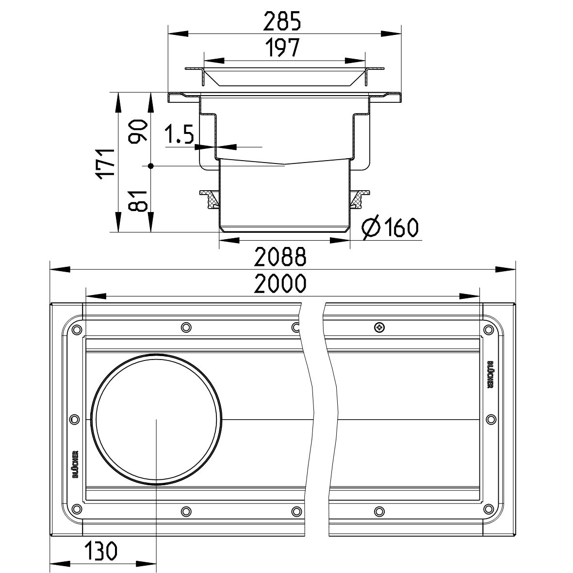 Line Drawing - Channel-Vinyl