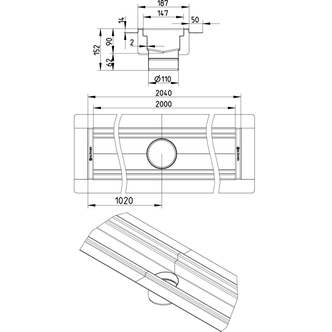 Line Drawing - Channel-Liquid membrane