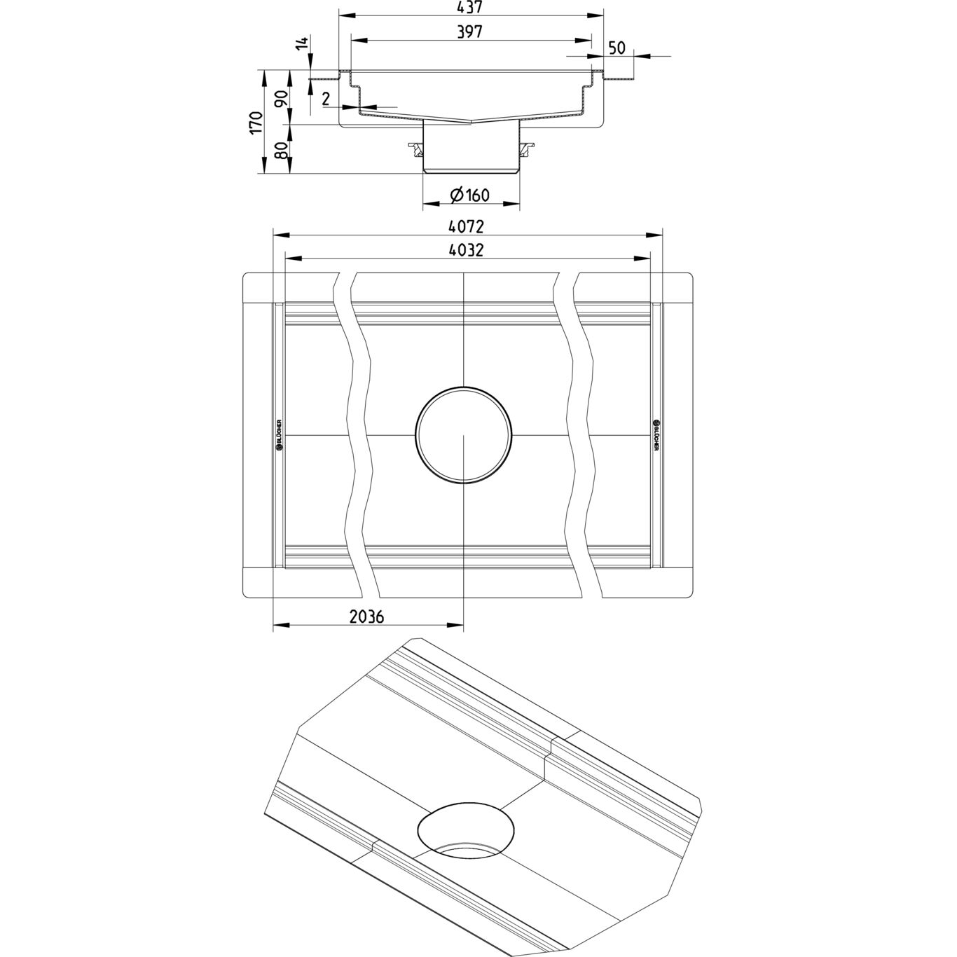 Line Drawing - Channel-Liquid membrane