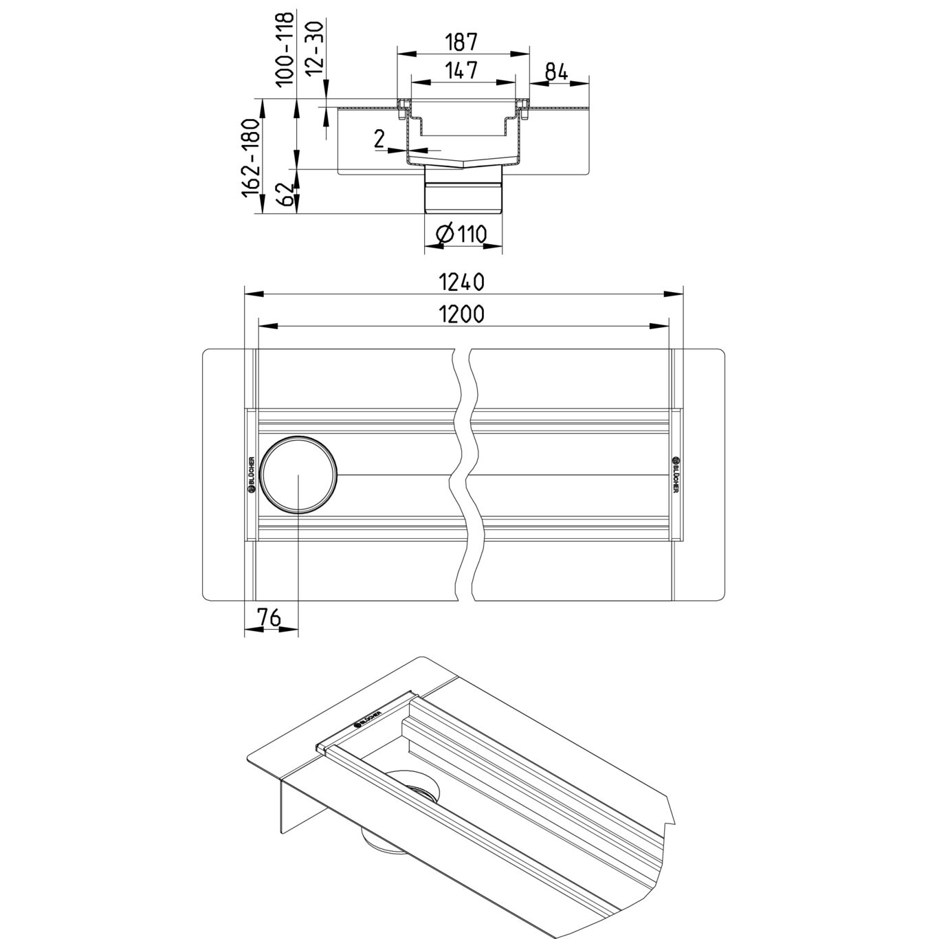 Line Drawing - Channel-Liquid membrane