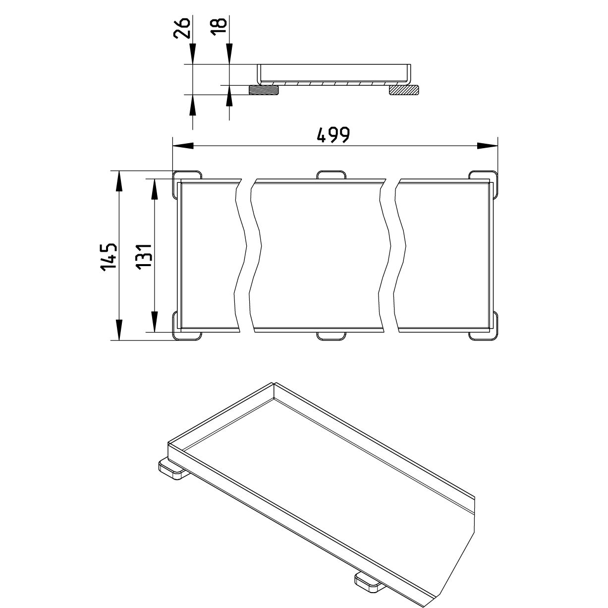 Line Drawing - Grating-Channel-150