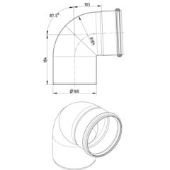 Line Drawing - Bend-87.5