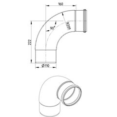 Line Drawing - Bend-87.5-large radius