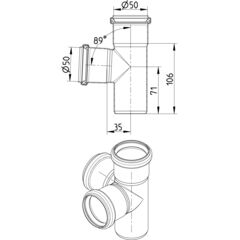 Line Drawing - Double branch-89-90