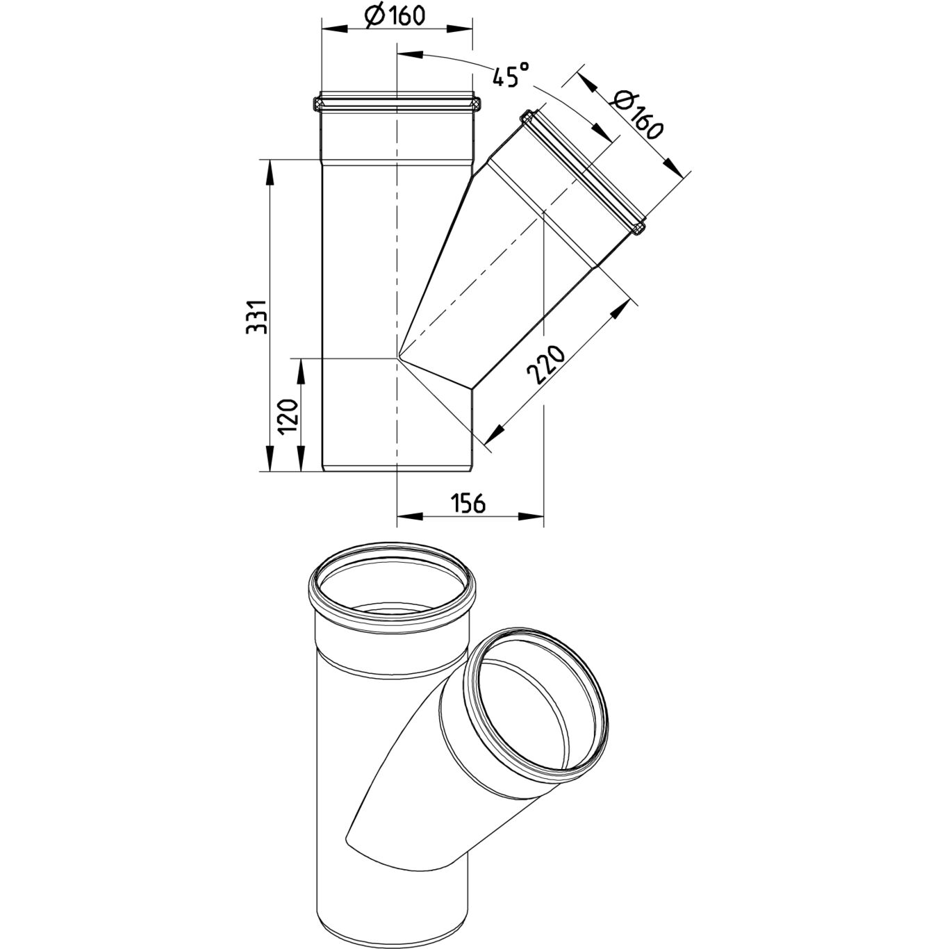 Line Drawing - Branch-45