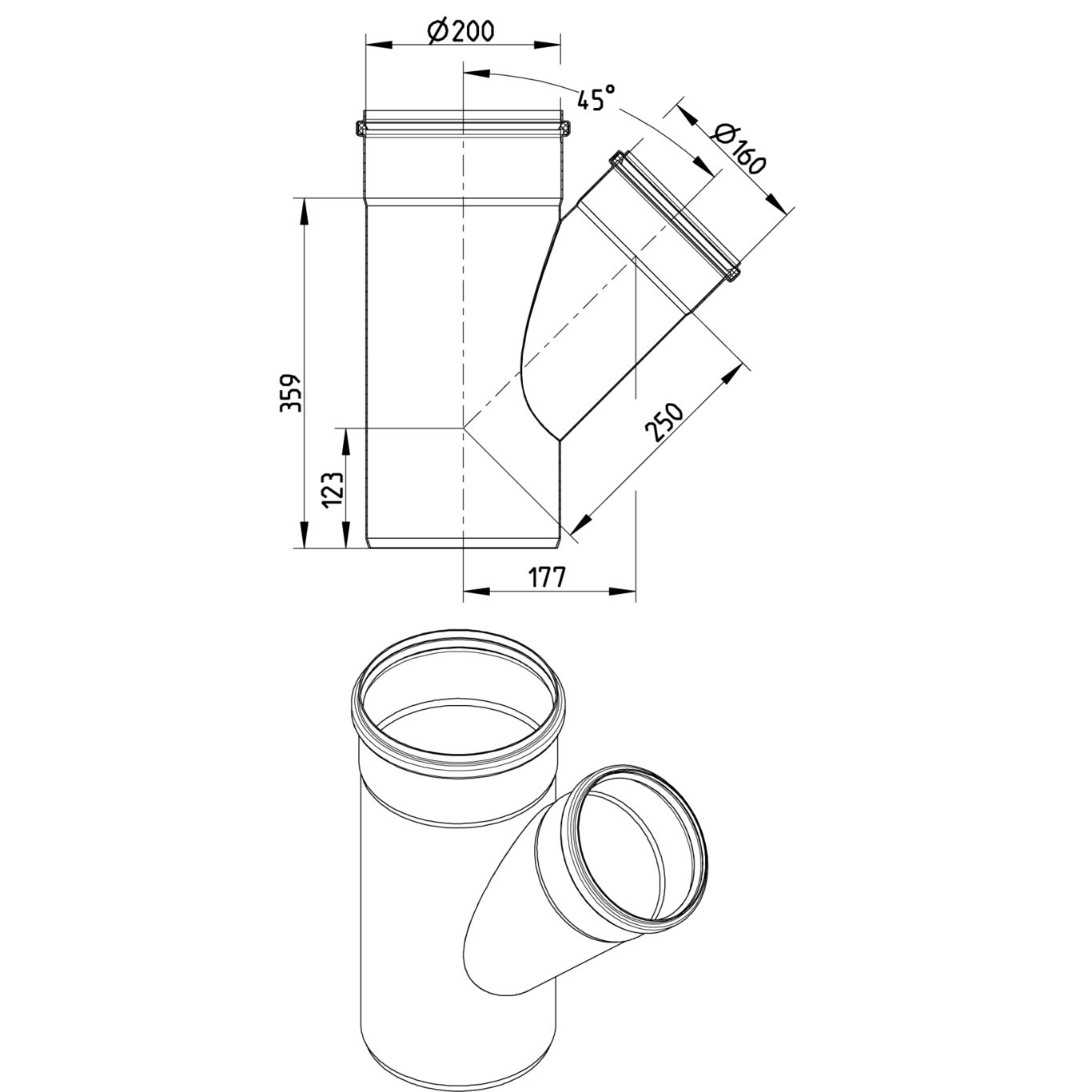 Line Drawing - Branch-45