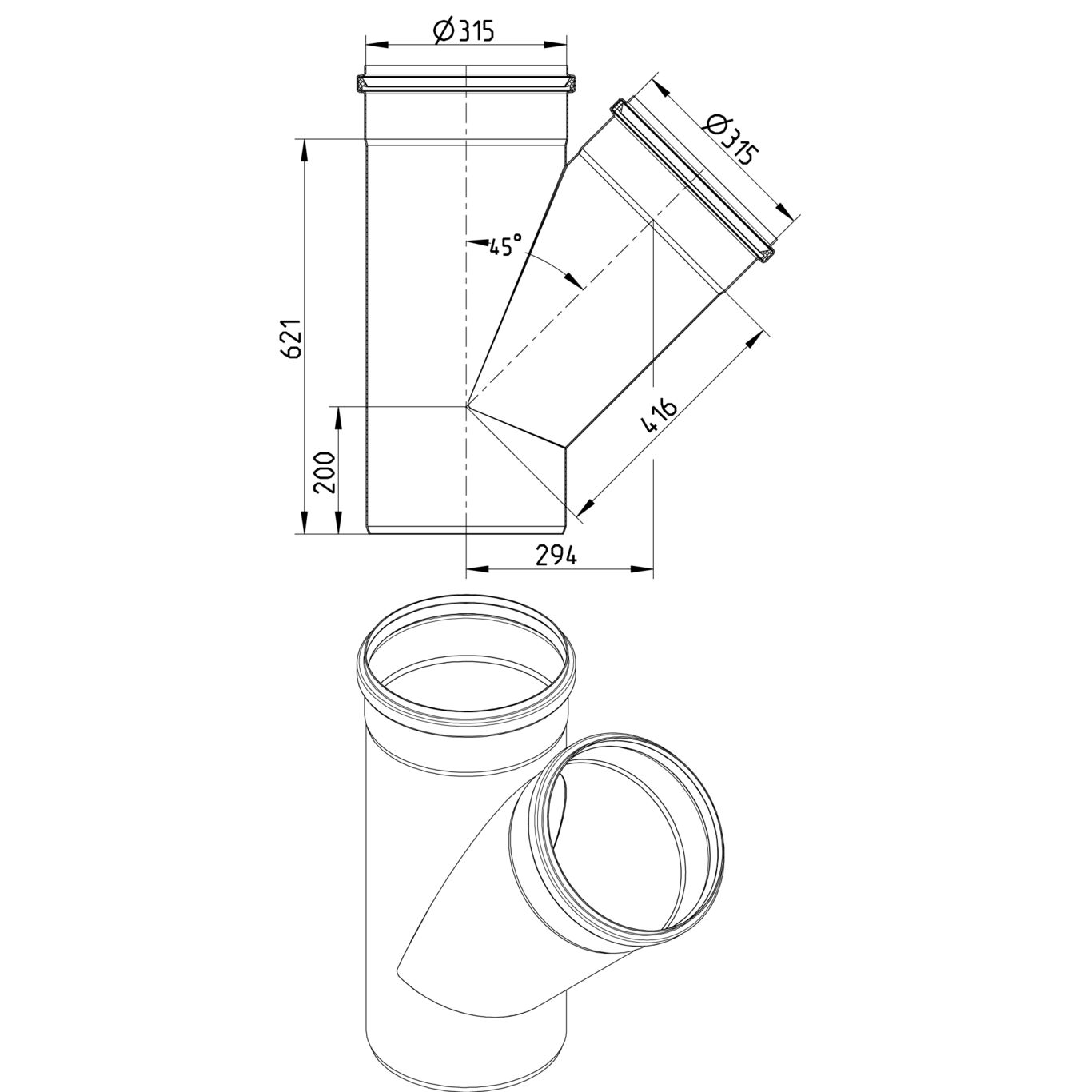 Line Drawing - Branch-45