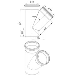 Line Drawing - Branch-45