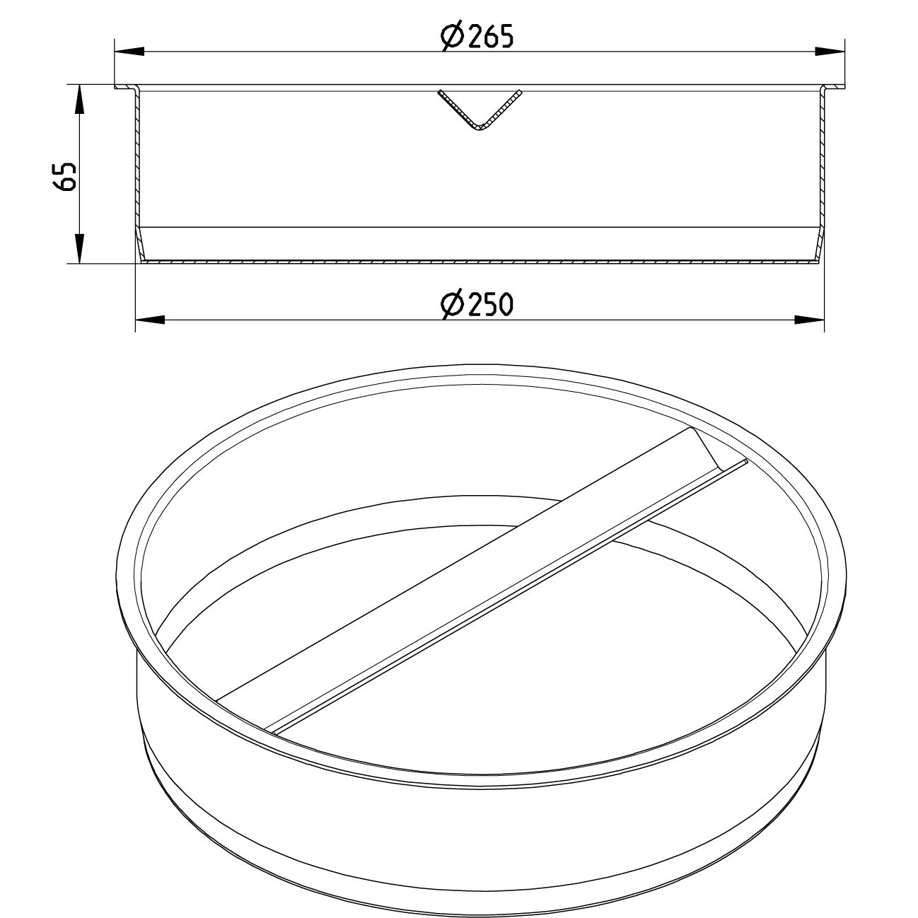 Line Drawing - Socket plug