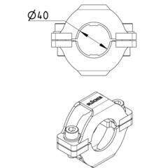 Line Drawing - Joint clamp-Pressure peak