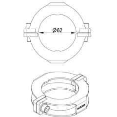 Line Drawing - Joint clamp-Pressure peak