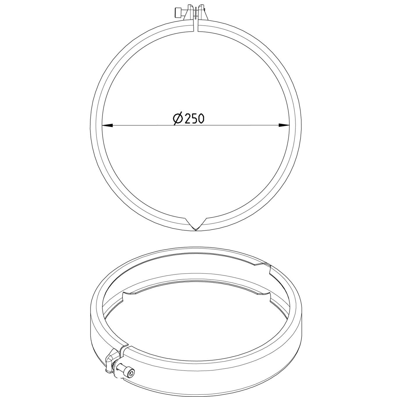 Line Drawing - Joint clamp