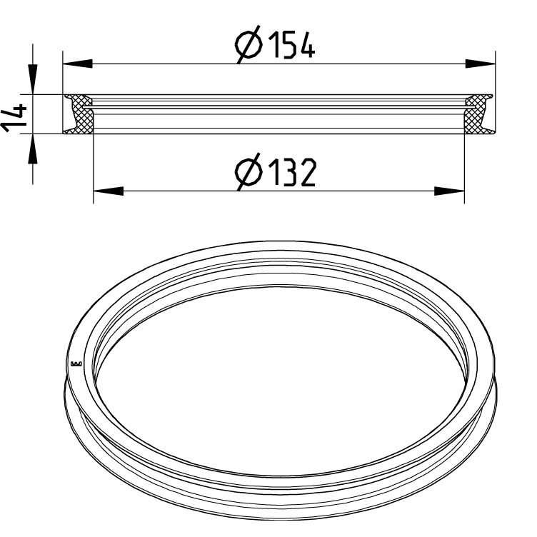 Line Drawing - Spare parts-trap